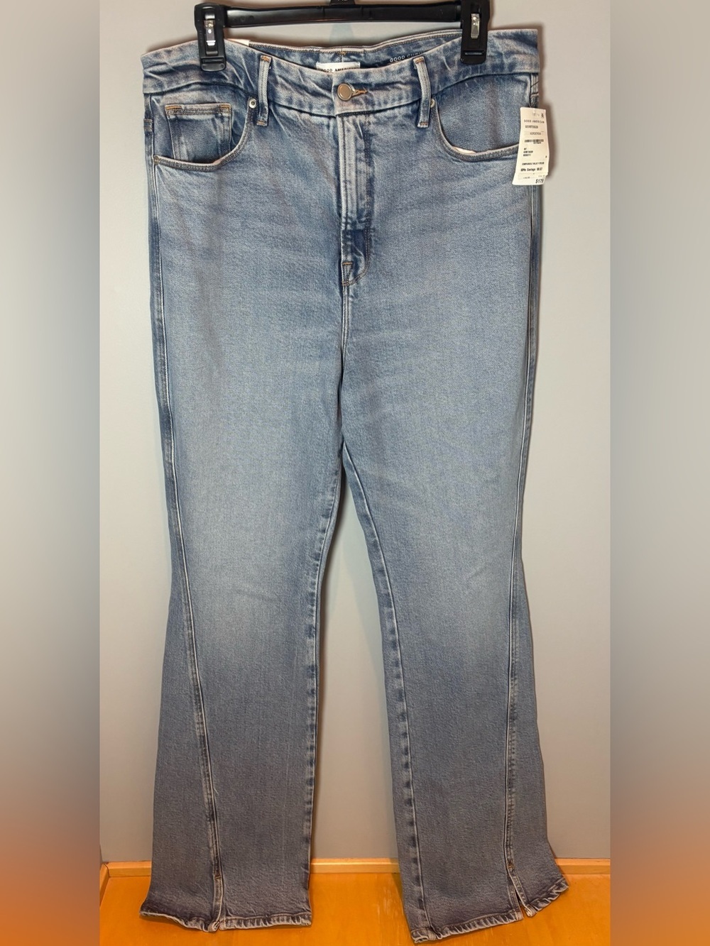 NWT Good American Good Curve Bootcut Jeans 14 Tall High Rise